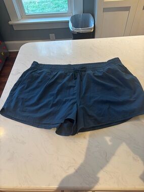 YPB Women's Elastic Waist Drawstring Teal Shorts